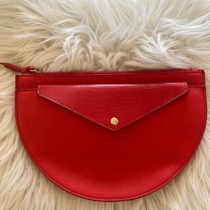 Banana Republic red clutch